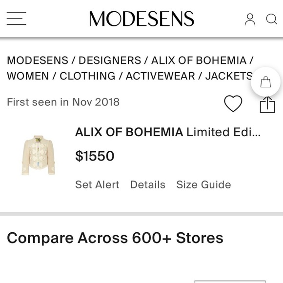 Rare Limited Edition Alix of Bohemia Limited Edition Nona Ribbon Jacket - Picture 3 of 17